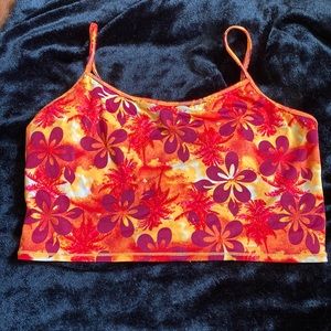 Bright Floral Tankini Top